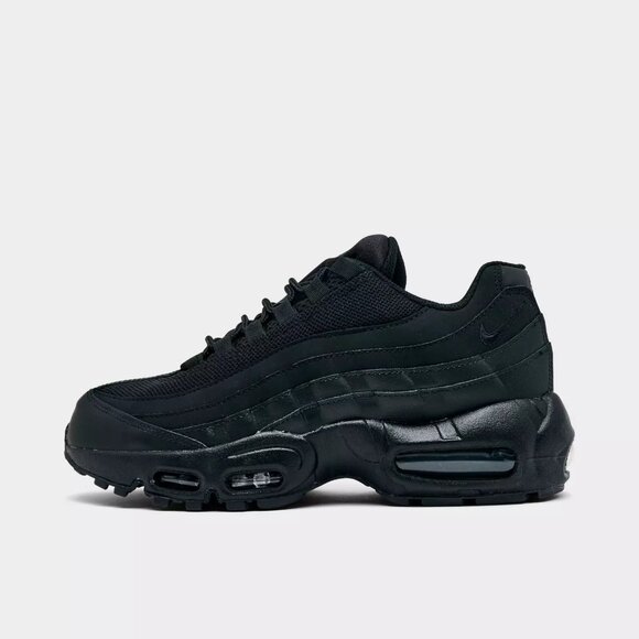 Nike Air Max 95 Recraft Low Triple Black Size 6Y (GS) / 7.5 W - | NWOB - Picture 1 of 11